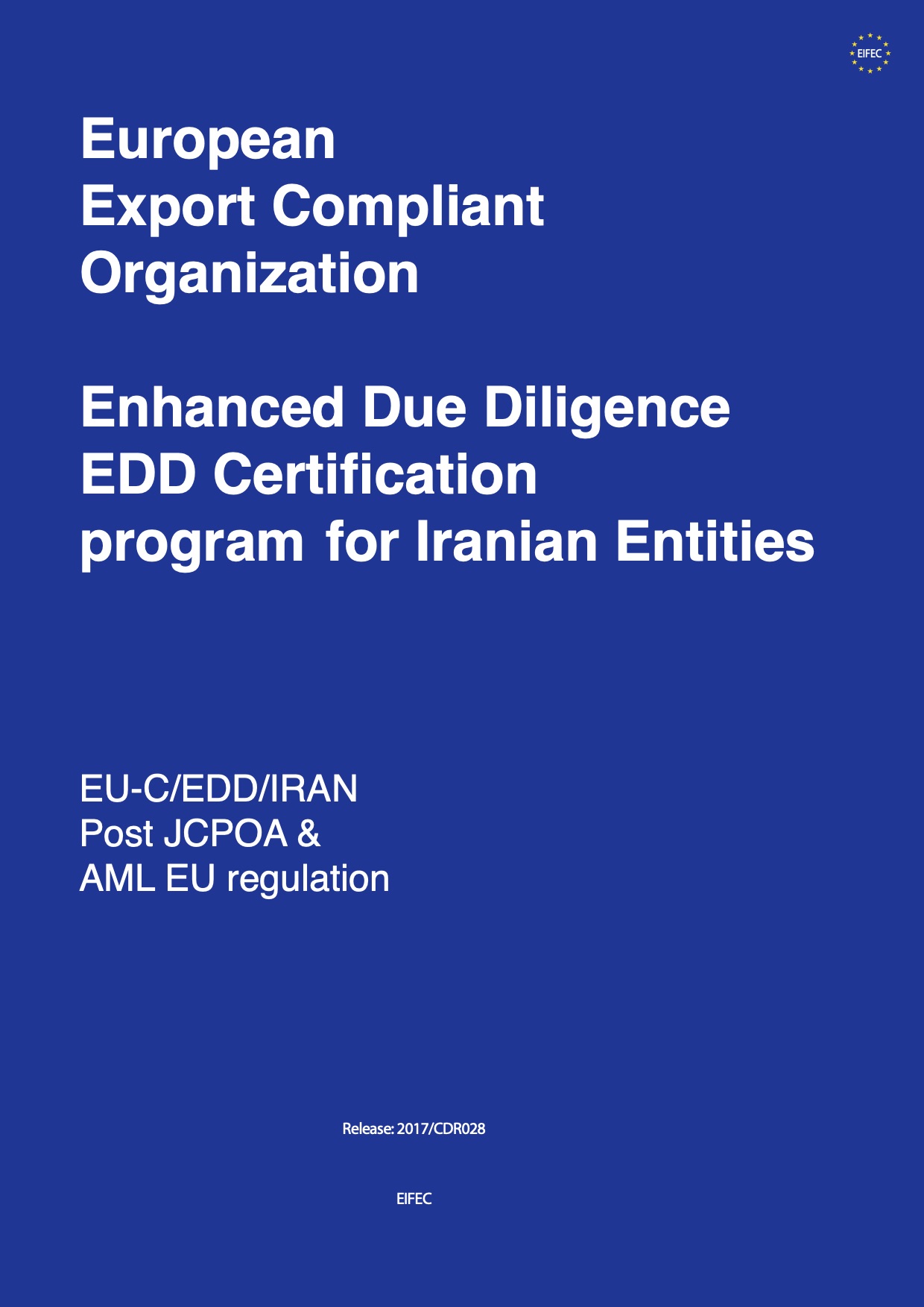 Enhanced Due Diligence IRAn - Certification EIFEC